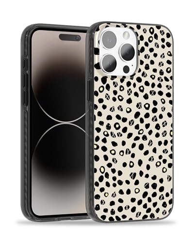 Coque iPhone 15 Pro MagSafe chic moka et touches dorées de luxe