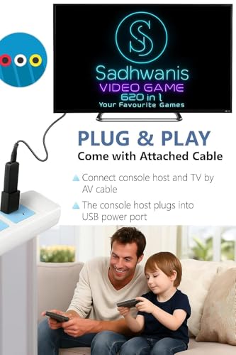 Image of Extreme Mini Plug and Play Wireless Game Box HD 1080p TV Retro Video Game for Kids 620 Extreme Mini Game Box 8 Bit Retro Games for up to 2 Players Black