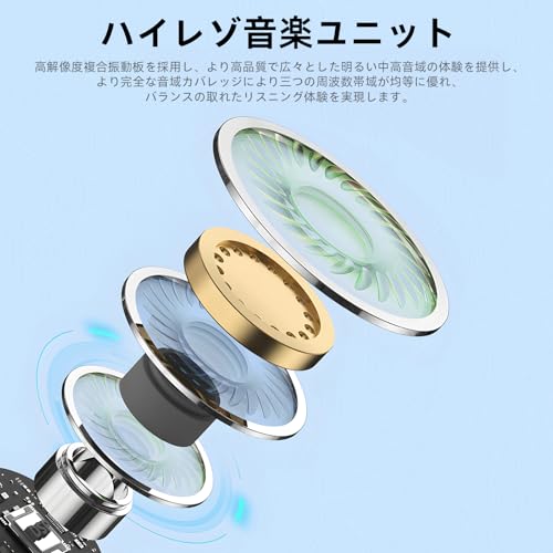 イヤホン 有線 【2025年最新設計】 イヤホン iphone 純正 HiFi音質 音量調整 通話可能 小型軽量 iPhone14/13/12/11/iPad/iPad Pro デバイスに対応