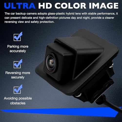 Image of Backup Camera Compatible with 2012 2013 Hyundai Elantra L GL GLS 1.8L L4, Safety Reversing Parking Assist Cameras, Replace 95750-3X345 957503X105 957503X100 Rear Camera