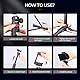 ULANZI MT-44 Handy Kamera Stativ 147cm 2in1 Selfie Stick Fernbedienung, 360° Kugelkopf, Cold Shoe Handyhalterung, 1/4 Gewinde Kompakt Reisestativ Dreibein Tripod für DSLR-Kameras Canon Samsung iPhone