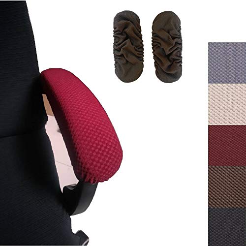 Ousicas Chair Arm Pad Covers Overs,Removable Washable Office Chair Armrest Covers Pads (Coffee) #TOP17