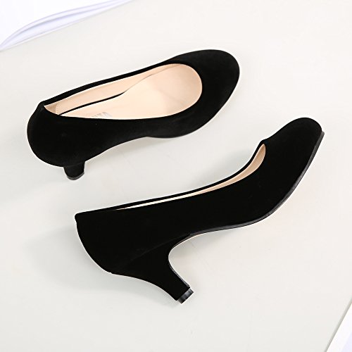 OCHENTA Dames jurkpumps, ronde teen, mini-hak, voor werk en party‘s - Image 4