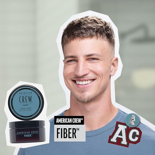 2. Bild von AMERICAN CREW – Classic Fiber, 85 g, Haarwachs für Männer, Haarprodukt mit starkem Halt, Stylingprodukt für viel Textur & mattes Finish, zur täglichen Anwendung