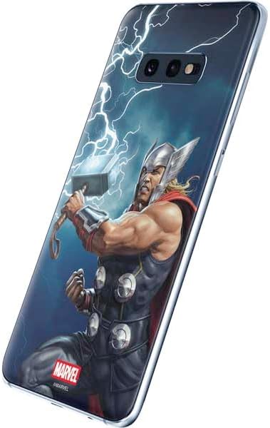 Skinit Decal Phone Skin Compatible with Galaxy S10e - Officially Licensed Marvel Thor Thor and Mjolnir Design
