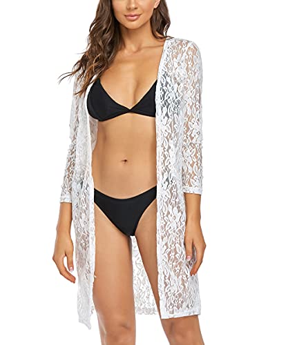 CARCOS Couverture Bikini Lace Up Women Summer Beach Maillot de Bain couvrante paréos Kimono Cardigan Robe de Plage M-3XL Cover