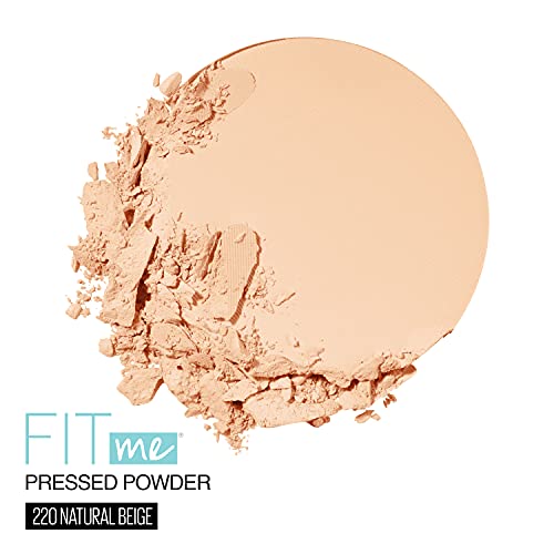 Maybelline Fit Me Matte + Poreless Pressed Face Powder Makeup, Natural Beige, 1 Count #TOP2