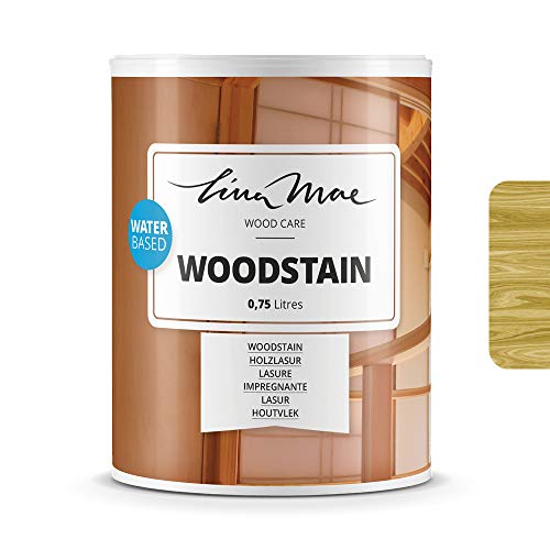 Lasur Barniz con Acabado Satinado al Agua - Protector de Madera de Poro Abierto para Decorar y Proteger Madera Nueva o en Restauración Ideal para Sillas, Puertas, Mesas, etc (750 ml, Pino) Cover