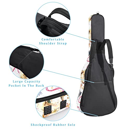 Hondank Housse de protection épaisse en éponge imperméable pour guitare acoustique, électrique, basse, guitare classique… - Les Beatles, Paul McCartney, John Lennon, RIngo Starr, George Harrison Hondank Housse de protection épaisse en éponge imperméable pour guitare acoustique, électrique, basse, guitare classique… – Image 4