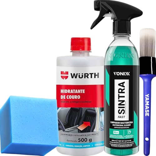 Hidratante Embelezador Restaurador de Couro Protetor Wurth 500g Limpa e Hidrata Limpador APC Sintra Fast Vonixx
