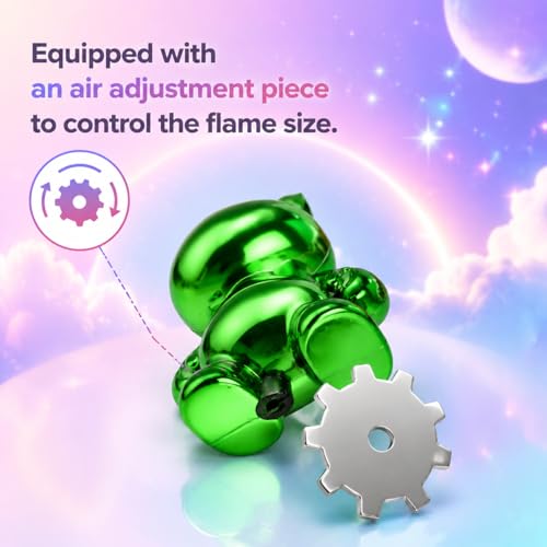 Encendedores de antorcha 2 pack forma oso verde y rosa miniatura 5