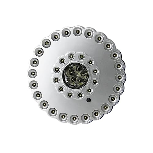 Homoyoyo Lanterna da Campeggio LED Ricaricabile Luci LED con Modalità Illuminazione Lampada Ombrellone Portatile Argento per Attività Outdoor e Tende