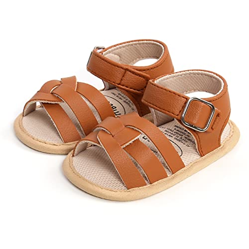 Image of RVROVIC Baby Boys Girls Sandals Premium Soft Anti-Slip Rubber Sole Infant Summer Outdoor Shoes Toddler First Walkers