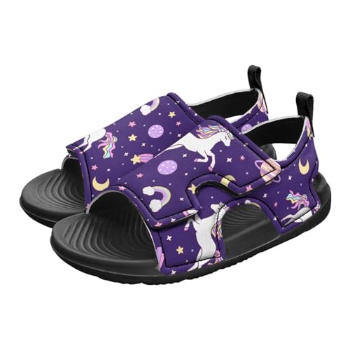 Forchrinse Girls Sandals Summer Slip On Sport Sandals Outdoor Open-Toe Shoes for Toddler/Little Kid/Big Kid2