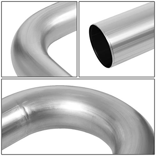 Image of DNA MOTORING ZTL-30RAW 16 Pcs 3 Inches Mild Steel DIY Custom Mandrel Exhaust Pipe Straight & U Bend Tube Kit,Universal Fit