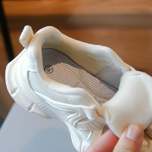 IWIHMIV Girls' Athletic Shoes Kids Slip On Shoes Lace up Sneakers Lightweight Walking Shoes for Boys4