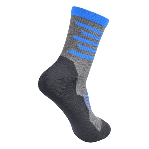 Men's Cushioned Anti Odor Blister Proof Quarter Crew Low Cut Compression Running Trekking Socks 5