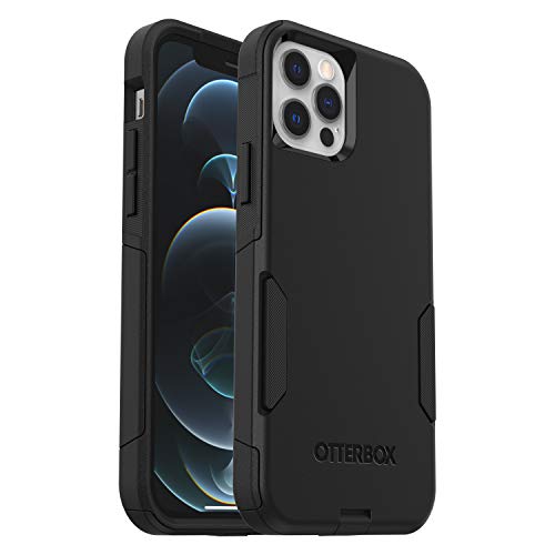 OtterBox iPhone 12 & iPhone 12 Pro Commuter Series Case – Black, Slim & Tough, Pocket-Friendly, with Port Protection