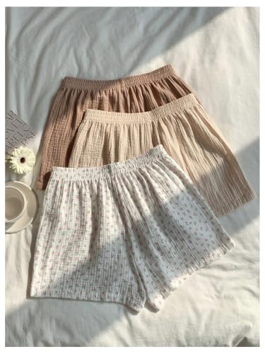 Image of SOLY HUX Women's Summer Shorts 3 Packs Casual Comfy Shorts Sets