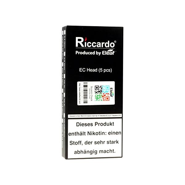 Eleaf EC Coil (0,3 Ohm), Riccardo Verdampferköpfe für e-Zigarette, 5 Stück – Bild 3