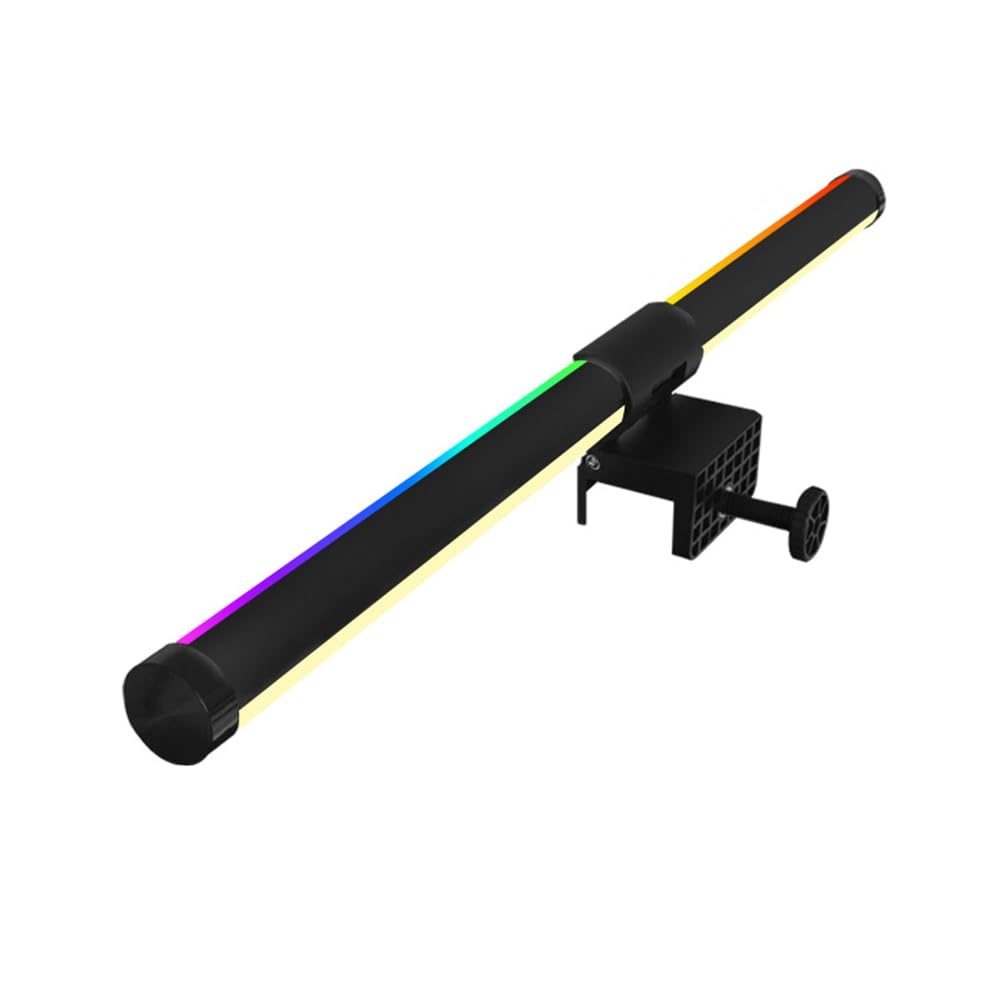 Agwuoetr RGB LED Computer Monitor Light Bar Eye Protection No Flicker Timed Dimming for PC Work Reading Learning