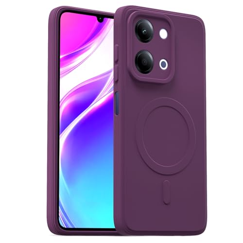 Image of Pikkme Back Cover for Vivo Y11 5G Soft Matte Silicone Mag-Safe Design (Mag-Safe Not Support) Camera Protection | Slim Fit Bumper Cover (Purple)