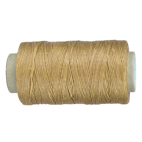 Alomejor Hilo Artesanal de Cuero 150D para Costura Plana, Exquisito, 250 Metros, para Coser a Mano, Perfecto para Trabajar en Cuero (Color Original)