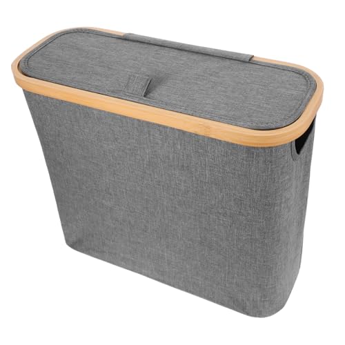 Homoyoyo Toilet Paper Holder Storage Storage Basket Laundry Organizer Slim Bathroom Bin Water Resistant Easy Setup