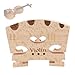 Violin Bridge 4Pcs, 4/4 Full Size Premium Solid Maple Wood Violin bridge with String Position Identification, Hard Maple Fiddle Bridge Music Instrument Replacement Fit Most 4/4 Violins