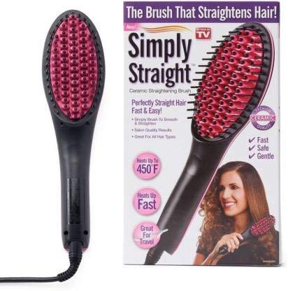 CLVJ Straight Prime Box Ceramic Electric Digital Fast Hair Straightener Comb Smooth Brush and Hair Ironer with LCD Display (Multi Color)