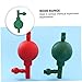 OUNONA 3pcs Rubber Pipette Filler Bulb Three Valves for Laboratory Use Safe Suction Tool for Efficient Liquid Transfer and Sampling for Experiments and Industrial Applications