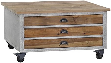 Burnham Home Channing Coffee Table, Ash Gray Speckle