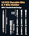PENTASPI 3.6V Cordless Screwdriver Set, Electric Screwdriver, Electric Ball Grip, 3N.m/10N.m MAX, Rechargeable Repair Tool Kit with Type-C Charging, 280 RPM, LED Light for Furniture, Electronics, DIY