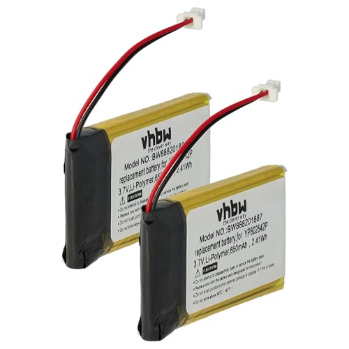 2x batteria compatibile con Sena SF1 SMH-20S 10S SMH-10S 20S SF2 SF3 auricolari cuffie wireless 650mAh 3.7V Li-Poly