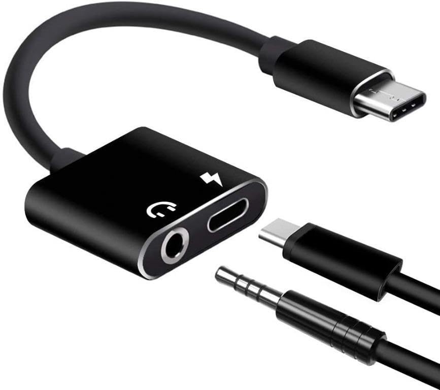 USB-C to 3.5mm Headphone Jack Audio Adapter and Charging Splitter - Compatible with Smartphones and Tablets (B0CWS3JST5) Amazon Price History, Amazon Price Tracker