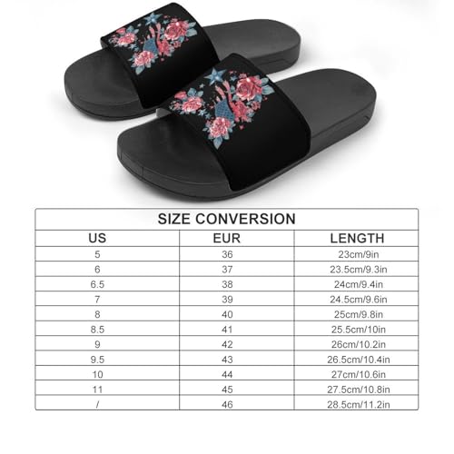 American Roese Stars Flag House Sandals Non-Slip Bathroom Slippers Beach Summer Shoes for Men Women2