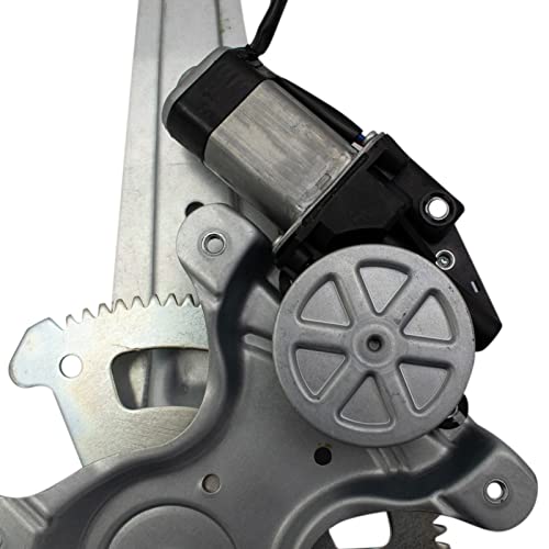 Image of TRQ Rear Right Power Window Regulator & Motor Assembly Passenger Side Compatible with 2008-2014 Scion xD 2008-2013 Toyota Highlander RAV4 TO1551142