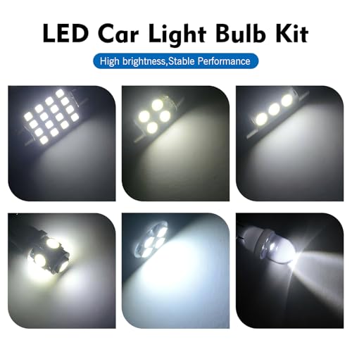 Kit de luces LED interiores para auto 42 piezas miniatura 4