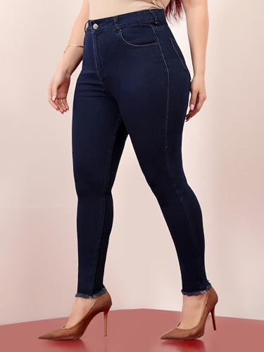Image of Miss Chase A+ Women's Bootcut High Rise Regular Length Stretchable Denim Jeans