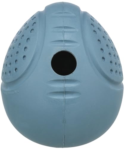 Trixie Steh-Auf-Snack-Ei - Robustes Hundespielzeug aus Gummi für Langen Spielspaß - 10 cm, Futterspielzeug für Leckerlies - 34948