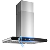 Tiesay Island Range Hood 30 inch, 700 CFM Dual-Sided Ceiling...