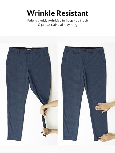 Image of The Pant Project Luxury PV Stretchable Casual Checks Pant for Men | Stylish Slim Fit Men's Wear Trousers for Office or Party
