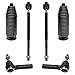 Detroit Axle - 34pc Brake Suspension Kit for RWD Chrysler 300 Dodge Charger Front Disc Brake Rotors Ceramic Brakes Pads Struts Wheel Bearing Hubs Control Arms Tie Rods Rear Sway Bars Shock Absorbers