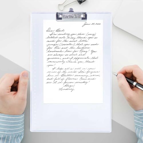 Image of Kores Transparent Exam Pad A4 | Transparent Writing /Exam Sheet for Students & Professionals | Durable & Clear Surface | Clipboard