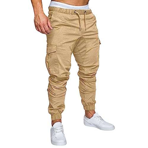 Pantalones de Trabajo Hombre - Pantalones Cargo con Bolsillos,