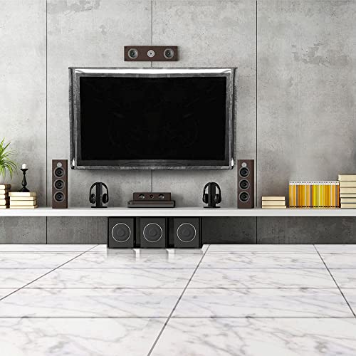 Image of The Furnishing Tree 75 Inch Waterproof & Dustproof PVC LED TV Cover - Universal Fit for All Brands, Dimensions of the Cover WxHxD In Inches: ( 66.5x39x4 ), Transparent
