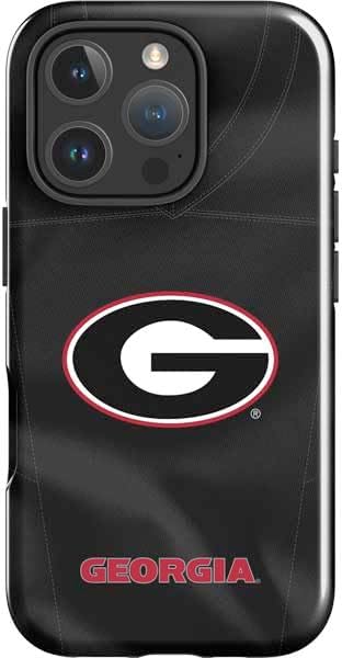 Skinit Impact Phone Case Compatible with iPhone 16 Pro - Officially Licensed University of Georgia Bulldogs Logo Design