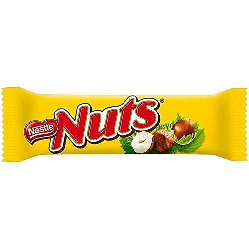Nestlé Nuts Barres aux noisettes 42g (Pack de 24)