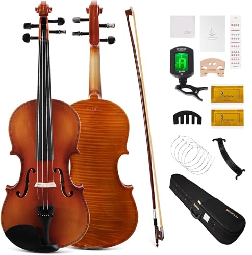 Amazon | PHOENIXバイオリン 4/4フルサイズキット、フィドルセット