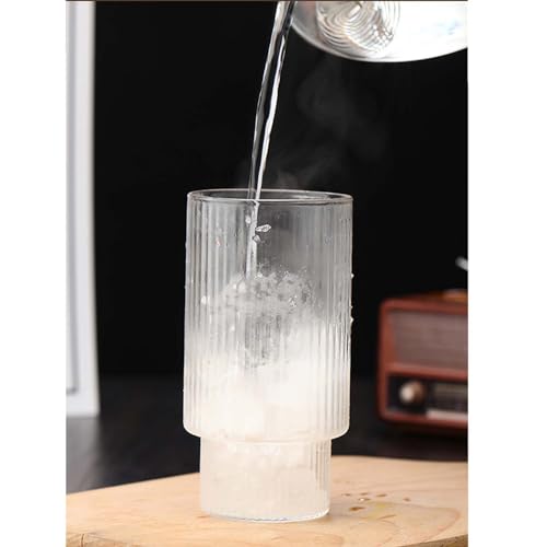 Set de 4 vasos de vidrio con tapa y sorbete miniatura 3